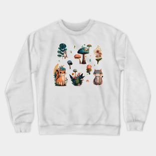 Cute nature sticker pack Crewneck Sweatshirt